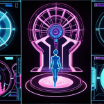 **Prompt:** A vibrant, futuristic digital art piece depicting the evolution of a gaming community. In the center, a stylized portal or emblem reminiscent of "Reverse: 1999" emits a glow, symbolizing inspiration. Around it, various hands and figures emerge, transitioning from passive observers to active creators: one sketching intricate fan art, another typing compelling fan fiction on a holographic interface, a third composing music with glowing notes, and another dissecting complex lore. The scene should be dynamic, full of creative energy, showcasing the collective passion and diverse talents transforming the game's world. Emphasize light, connection, and the blossoming of community-driven content.