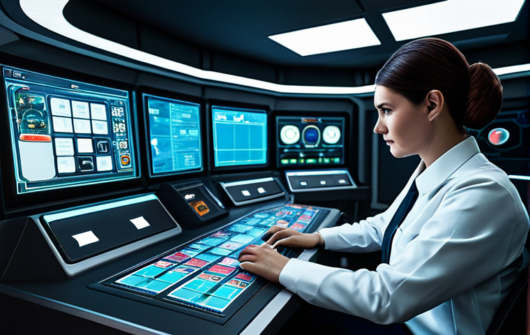 A focused individual, fully clothed in a modest, professional-style uniform, seated at a sleek, glowing console. Their hands are poised over a holographic interface displaying abstract game elements like cards, resource meters, and character icons, conveying strategic planning. The background is a clean, modern control room with subtle, retro-futuristic design elements, suggesting a temporal command center. Soft, diffused lighting emanates from the console. Professional photography, cinematic lighting, high-resolution details, intricate textures, clean lines. safe for work, appropriate content, fully clothed, professional, perfect anatomy, correct proportions, natural pose, well-formed hands, proper finger count, natural body proportions.