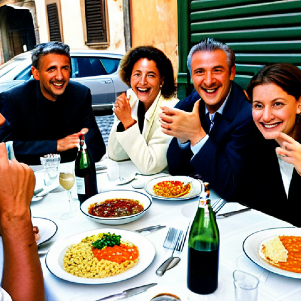 리버스 1999 글로벌 팬 이벤트 - Reverse: 1999 Fan Gathering**

"A group of friends, fully clothed in casual Italian fashion, gathere...