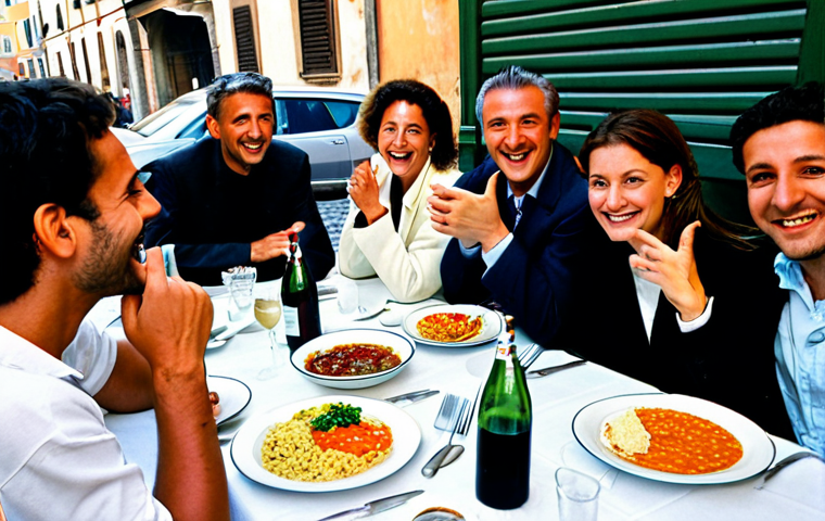 리버스 1999 글로벌 팬 이벤트 - Reverse: 1999 Fan Gathering**

"A group of friends, fully clothed in casual Italian fashion, gathere...