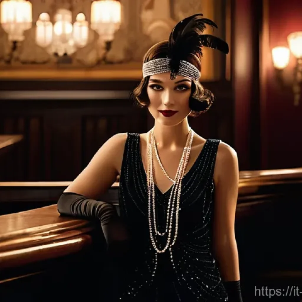 리버스 1999 지역별 퀘스트 차이 - **Subject:** A sophisticated female Arcanist, dressed in an elegant, modest flapper-style gown (knee...