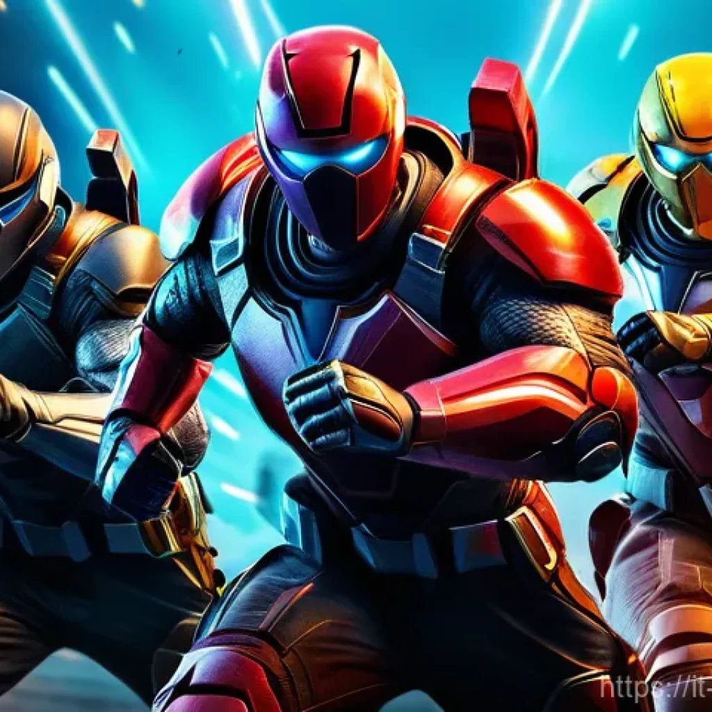 리버스 1999 공략 사이트 추천 - **"Team Synergy in a Dynamic Battle"**
A dynamic and visually stunning illustration of a team fr...