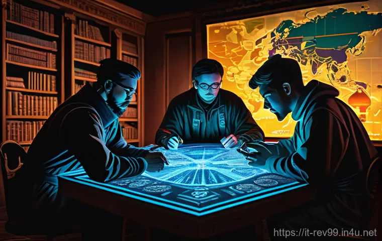 리버스 1999 최고 레벨 도달 팁 - **Prompt 1: Strategic Arcanist Huddle**
    "A detailed, vibrant illustration depicting a diverse te...