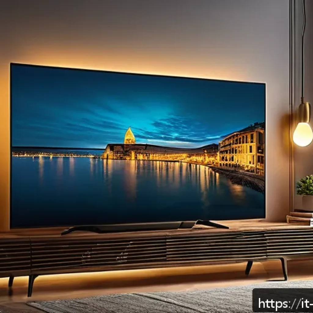 리버스 1999 공식 스트리밍 일정 - A cozy Italian living room scene in the evening, featuring a modern smart TV displaying a suspensefu...