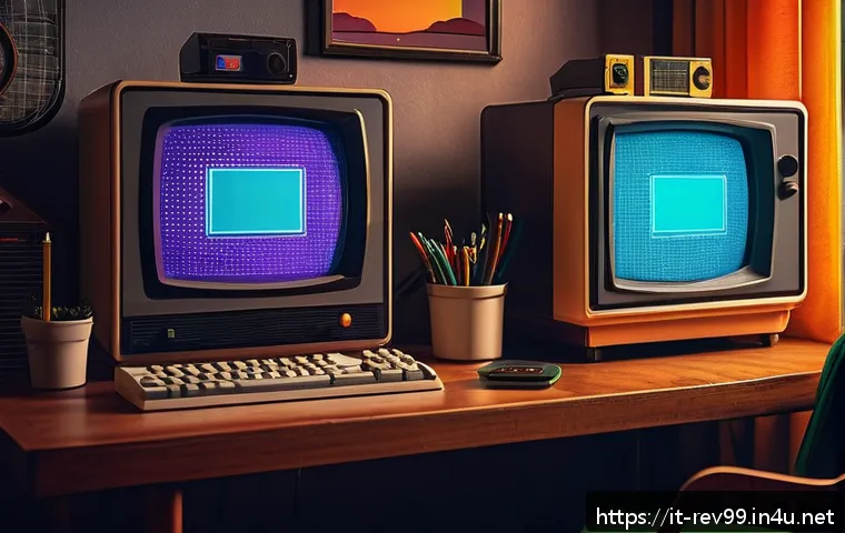 리버스 1999 메타 변화와 예측 - A vibrant 1990s-style digital chat room scene with pixel art avatars interacting, featuring retro co...
