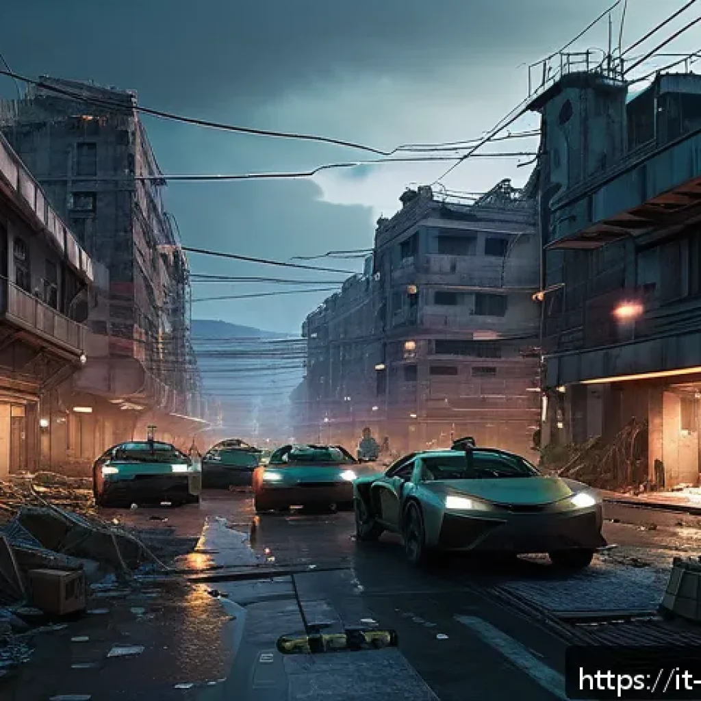 리버스 1999 최신 공략 비디오 - A detailed futuristic battlefield map showcasing strategic control points in a dystopian urban envir...