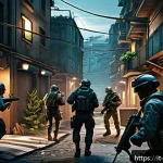 리버스 1999 업데이트 후 플레이 가이드 - A dynamic urban battle map from Reverse:1999 featuring interactive environmental elements such as mo...